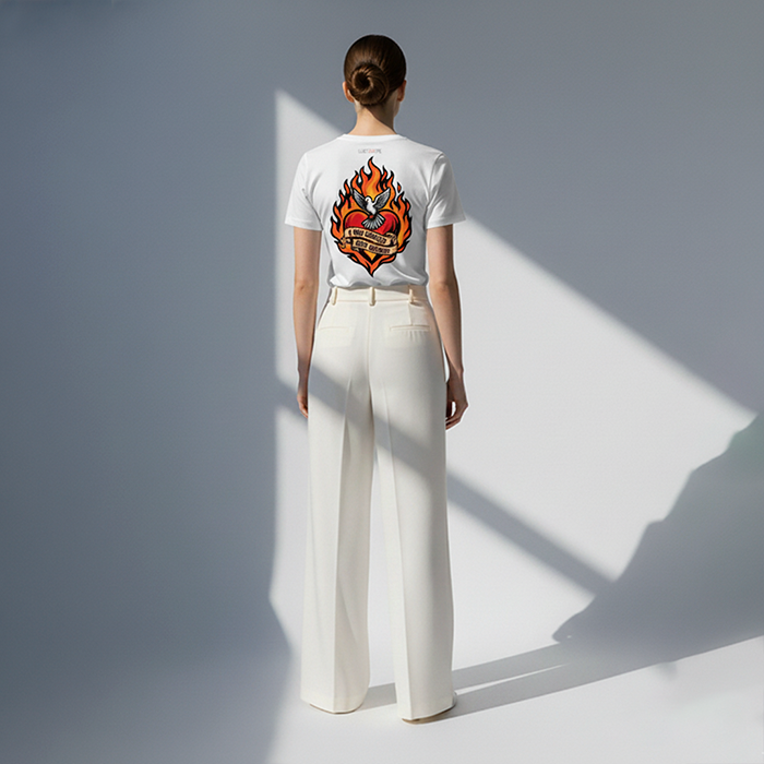 CAMISETA O MEU CORAÇÃO QUER QUEIMAR